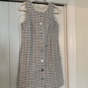 J. Crew Black and White Checkered Dress
